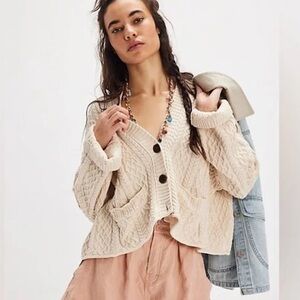 Free People washed ashore cardigan sweater